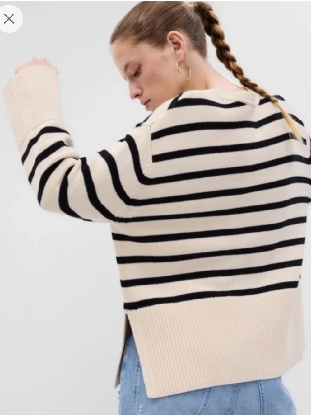 GAP 24/7 split hem sweater